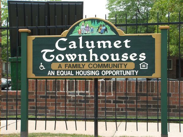 Calument Townhomes Detroit MI Community Sign