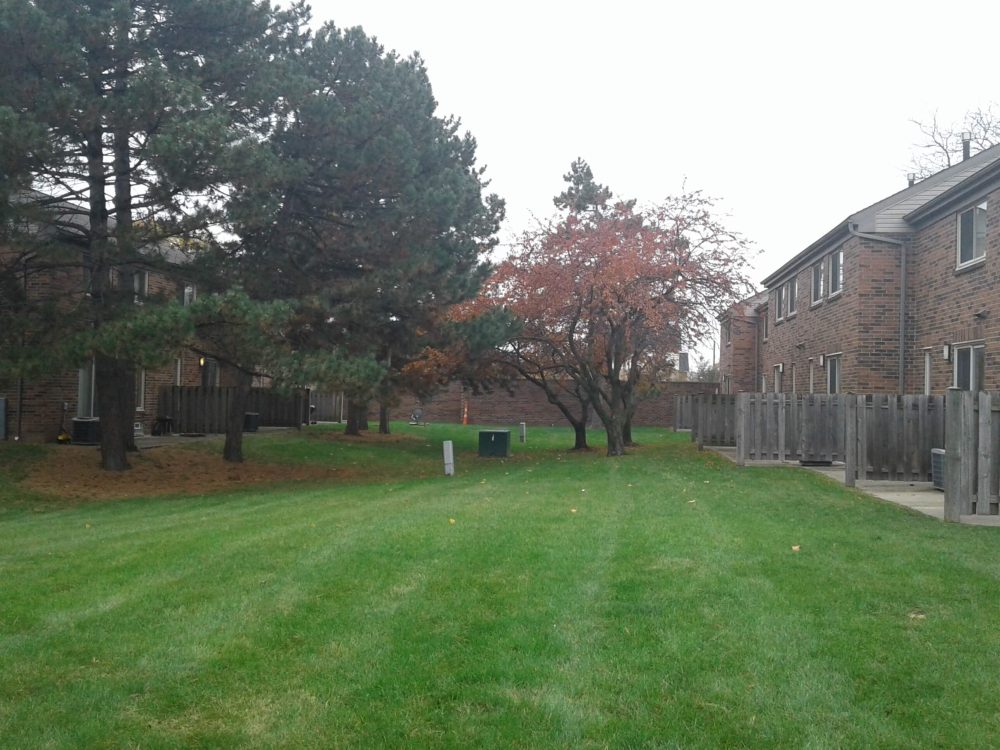 Calumet Townhomes Detroit Michigan Low Income Housing Apartments Court Yard