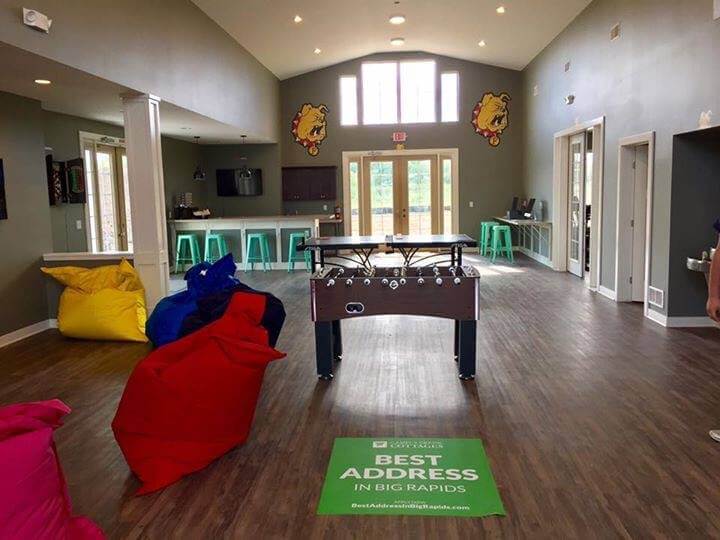 Campus Creek Cottages and Townhomes Big Rapids MI Apartments Clubhouse